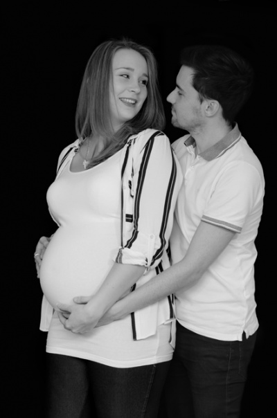 Bump photo shoot